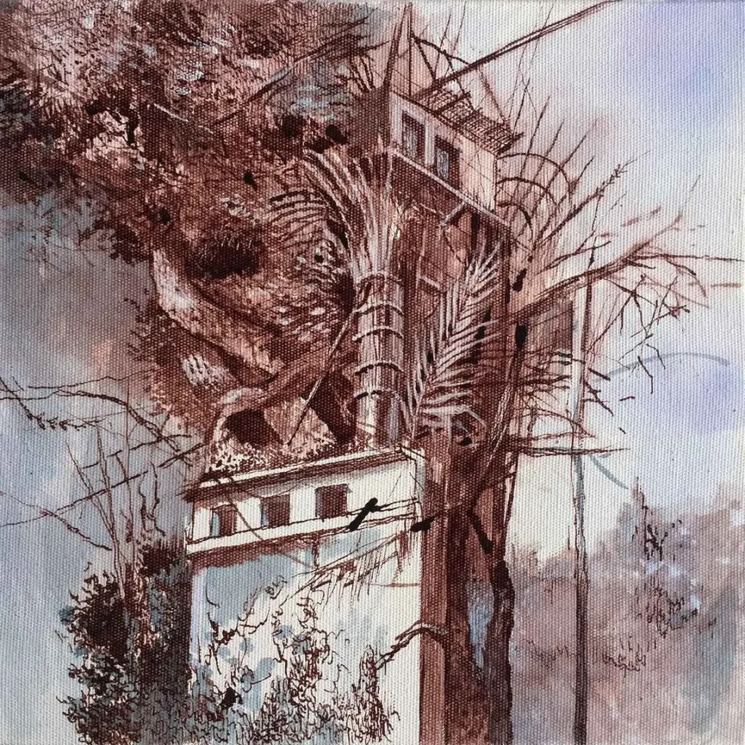 COŞKUN SAMİ — “İsimsiz”, 2019 "İsimsiz" eseri COŞKUN SAMİ tarafından 2019 yılında 25x25 cm ölçülerinde Tuval üzeri yağlı boya tekniği ile yapılmıştır.