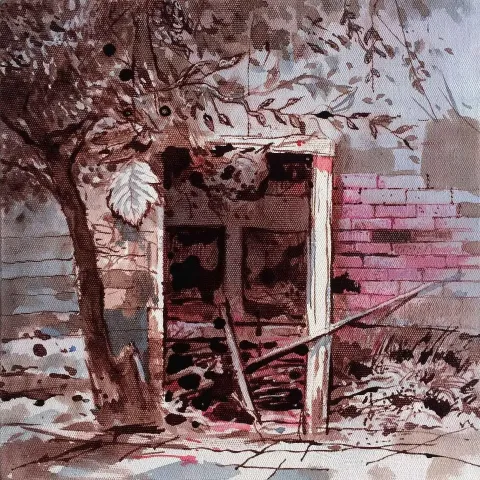 COŞKUN SAMİ — “Untitled”, 2019 "İsimsiz" eseri COŞKUN SAMİ tarafından 2019 yılında 25x25 cm ölçülerinde Tuval üzeri yağlı boya tekniği ile yapılmıştır.
