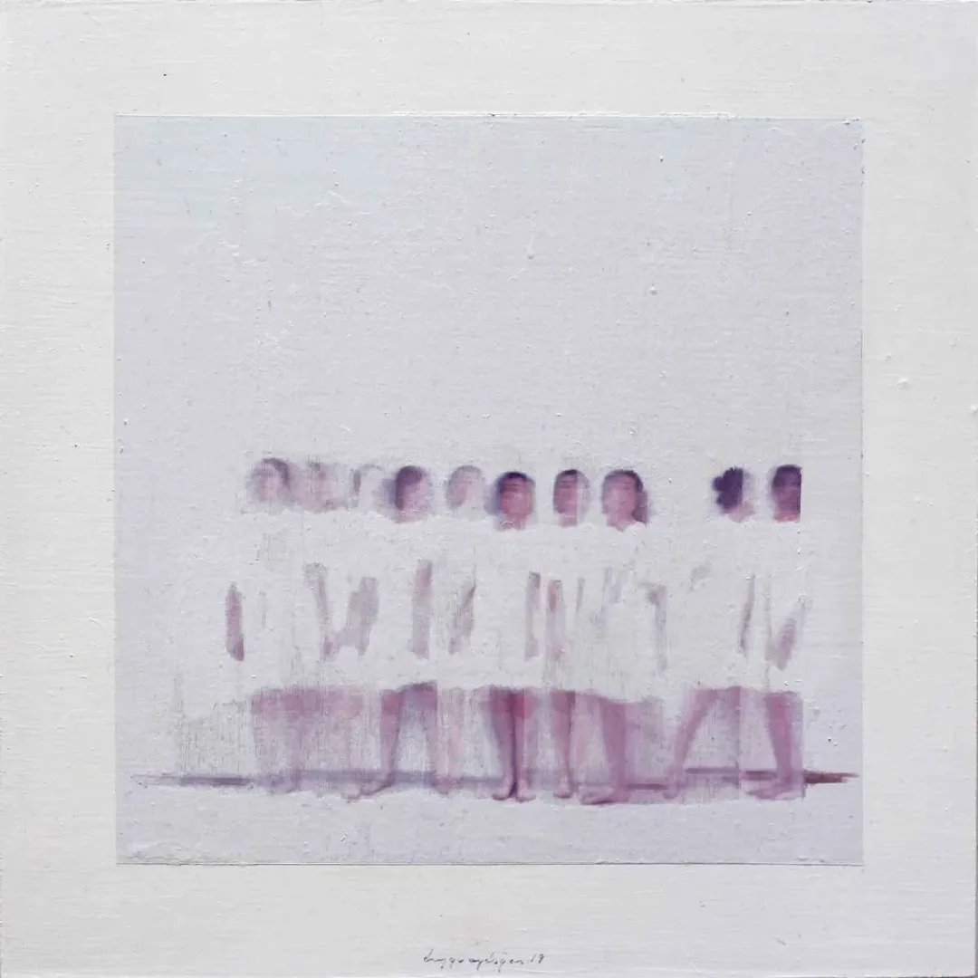DUYGU AYDOĞAN — “İsimsiz”, 2019 "İsimsiz" eseri DUYGU AYDOĞAN tarafından 2019 yılında 25x25 cm ölçülerinde Duralit üzeri karışık teknik tekniği ile yapılmıştır.
