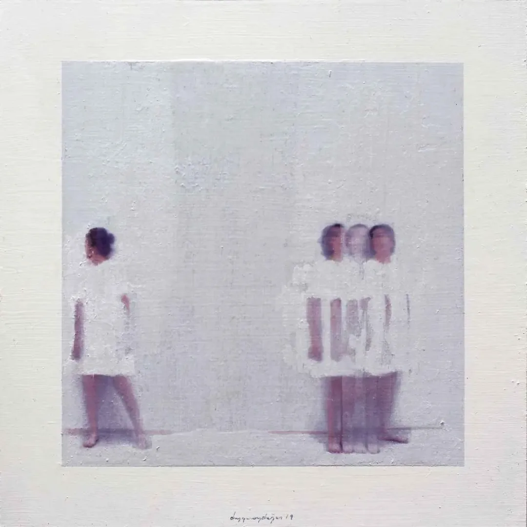 DUYGU AYDOĞAN — “İsimsiz”, 2019 "İsimsiz" eseri DUYGU AYDOĞAN tarafından 2019 yılında 25x25 cm ölçülerinde Duralit üzeri karışık teknik tekniği ile yapılmıştır.