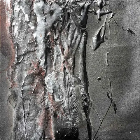 DUYGU ÇETİNKAYA — “Untitled”, 2019 "İsimsiz" eseri DUYGU ÇETİNKAYA tarafından 2019 yılında 25x25 cm ölçülerinde Tuval üzeri karışık teknik tekniği ile yapılmıştır.