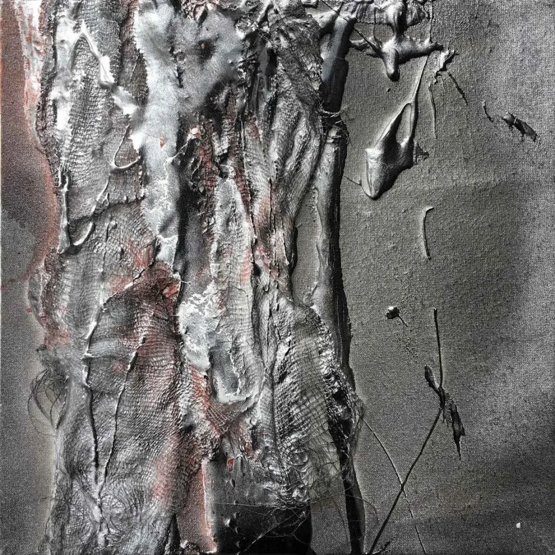 DUYGU ÇETİNKAYA — “İsimsiz”, 2019 "İsimsiz" eseri DUYGU ÇETİNKAYA tarafından 2019 yılında 25x25 cm ölçülerinde Tuval üzeri karışık teknik tekniği ile yapılmıştır.
