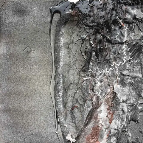 "İsimsiz" eseri DUYGU ÇETİNKAYA tarafından 2019 yılında 25x25 cm ölçülerinde Tuval üzeri karışık teknik tekniği ile yapılmıştır.