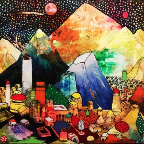 EFE KASAPLAR — “Kilimanjaro”, 2019 "Kilimanjaro" eseri EFE KASAPLAR tarafından 2019 yılında 25x25 cm ölçülerinde Tuval üzeri yağlı boya tekniği ile yapılmıştır.