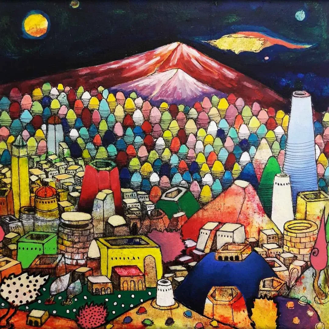 yakınlaştır "Gönül Ormanı" eseri EFE KASAPLAR tarafından 2019 yılında 25x25 cm ölçülerinde Tuval üzeri yağlı boya tekniği ile yapılmıştır.