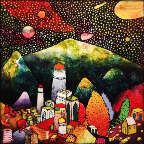 EFE KASAPLAR — “Küçük Prens”, 2019 "Küçük Prens" eseri EFE KASAPLAR tarafından 2019 yılında 25x25 cm ölçülerinde Tuval üzeri yağlı boya tekniği ile yapılmıştır.