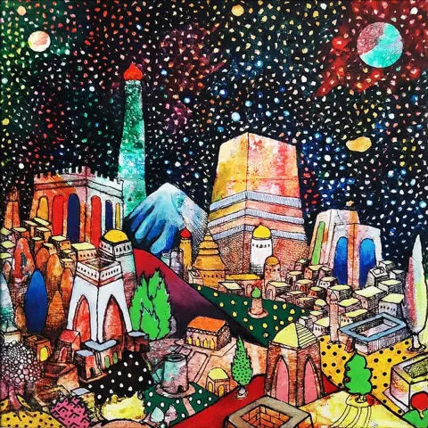 EFE KASAPLAR — “Fantazi Oryantal”, 2019 "Fantazi Oryantal" eseri EFE KASAPLAR tarafından 2019 yılında 25x25 cm ölçülerinde Tuval üzeri yağlı boya tekniği ile yapılmıştır.