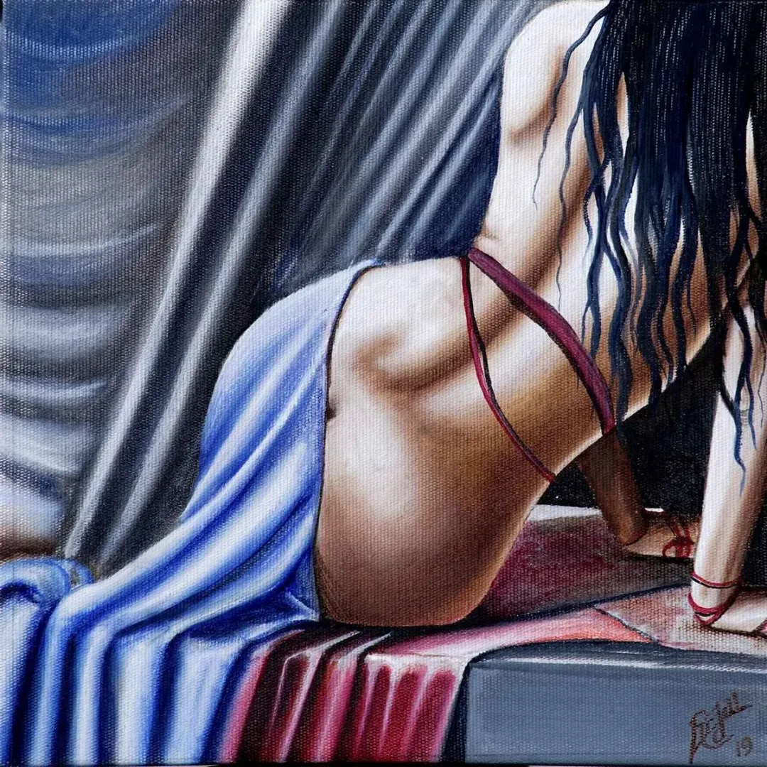 ERDAL ARSLAN — “İsimsiz”, 2019 "İsimsiz" eseri ERDAL ARSLAN tarafından 2019 yılında 25x25 cm ölçülerinde Tuval üzeri yağlı boya tekniği ile yapılmıştır.