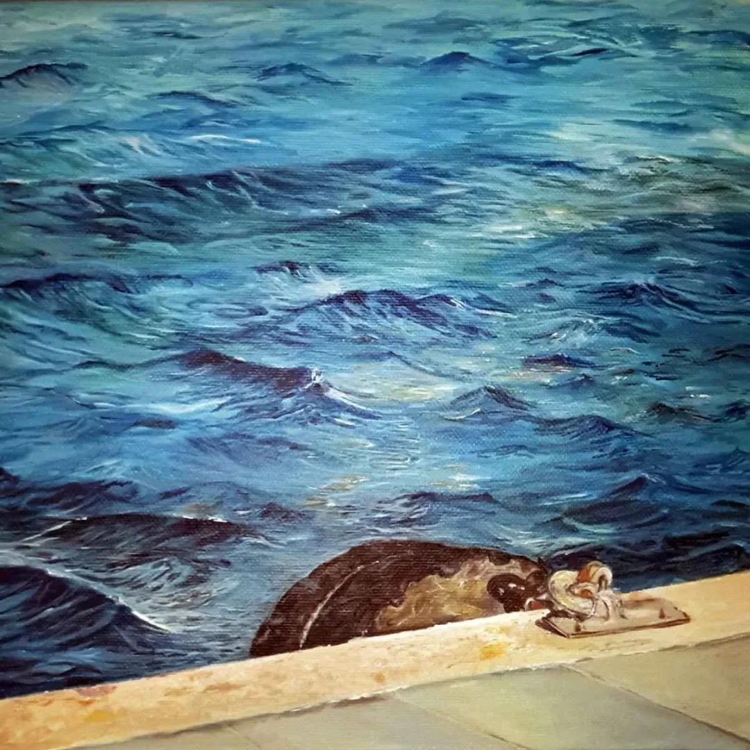 ESEN DENİZ ENGİN — “İsimsiz”, 2019 "İsimsiz" eseri ESEN DENİZ ENGİN tarafından 2019 yılında 25x25 cm ölçülerinde Tuval üzeri yağlı boya tekniği ile yapılmıştır.