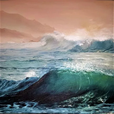 ESEN DENİZ ENGİN — “Untitled”, 2019 "İsimsiz" eseri ESEN DENİZ ENGİN tarafından 2019 yılında 25x25 cm ölçülerinde Tuval üzeri yağlı boya tekniği ile yapılmıştır.