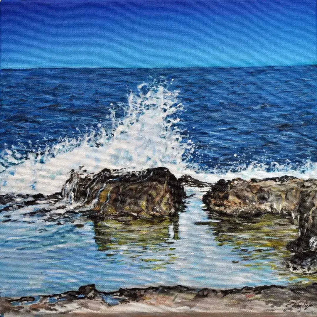 ESEN DENİZ ENGİN — “İsimsiz”, 2019 "İsimsiz" eseri ESEN DENİZ ENGİN tarafından 2019 yılında 25x25 cm ölçülerinde Tuval üzeri yağlı boya tekniği ile yapılmıştır.