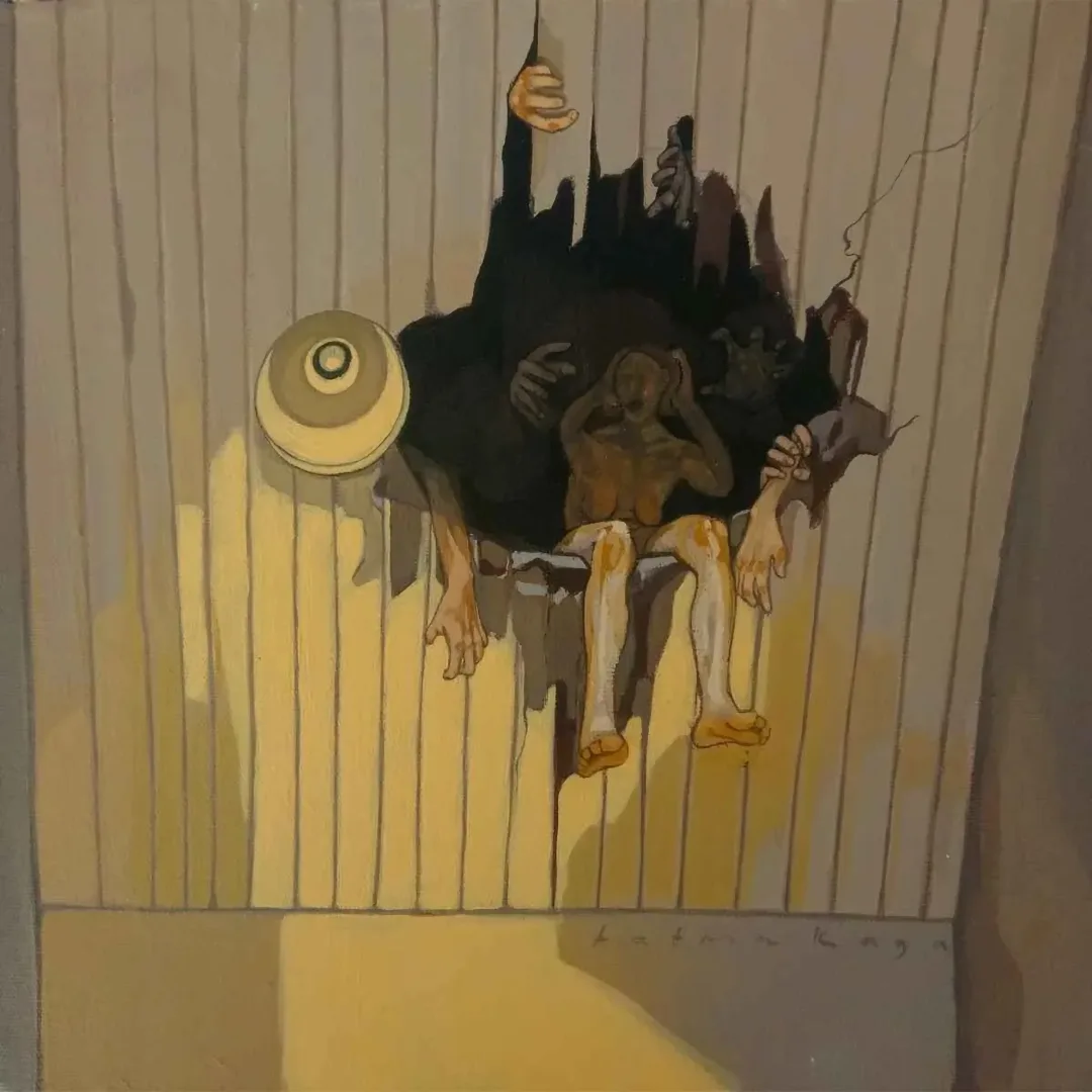 "İsimsiz" eseri FATMA KAYA tarafından 2019 yılında 25x25 cm ölçülerinde Tuval üzeri yağlı boya tekniği ile yapılmıştır.