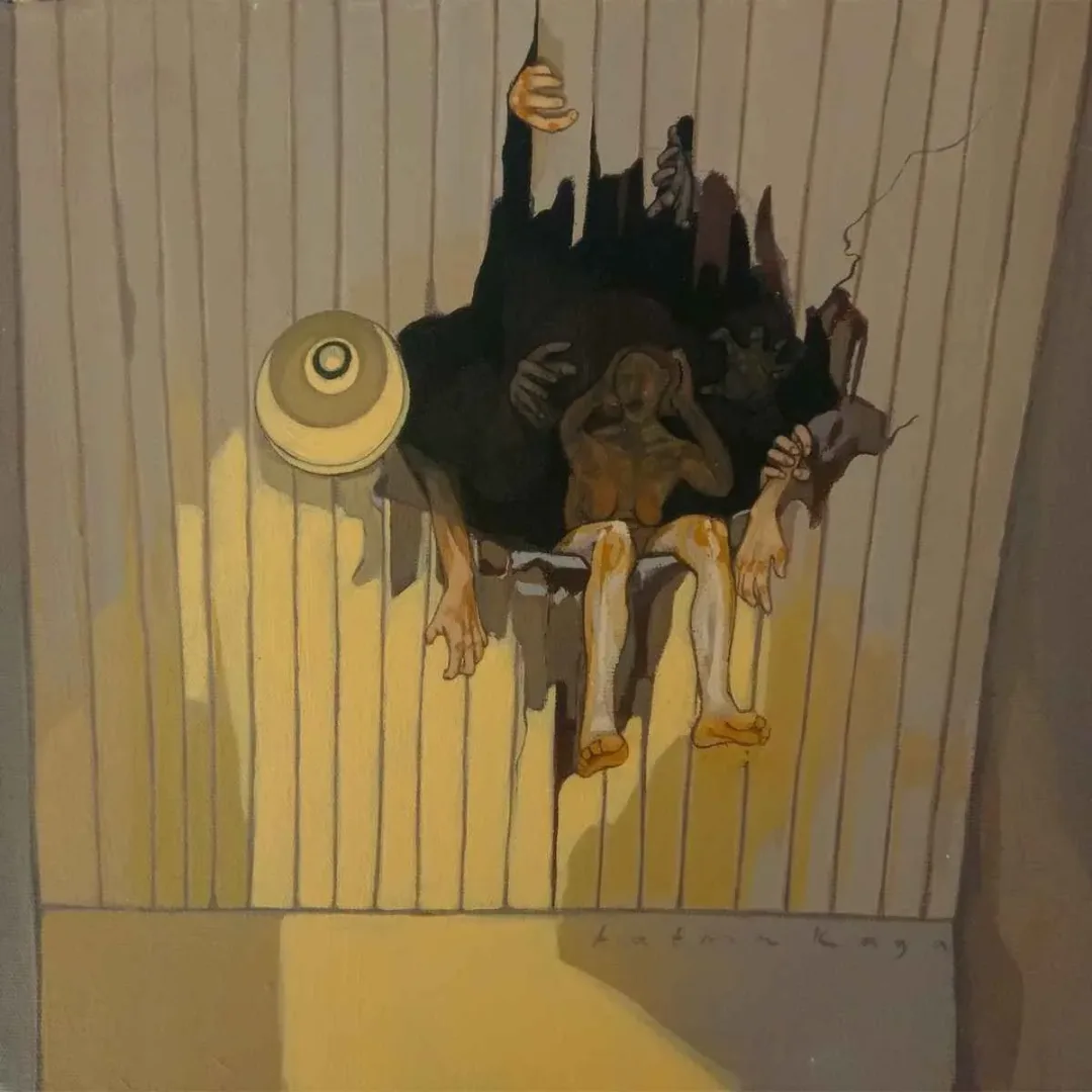 FATMA KAYA — “İsimsiz”, 2019 "İsimsiz" eseri FATMA KAYA tarafından 2019 yılında 25x25 cm ölçülerinde Tuval üzeri yağlı boya tekniği ile yapılmıştır.