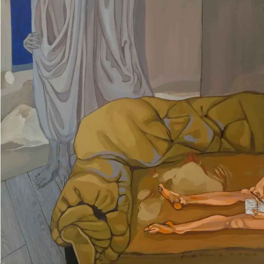 FATMA KAYA — “İsimsiz”, 2019 "İsimsiz" eseri FATMA KAYA tarafından 2019 yılında 25x25 cm ölçülerinde Tuval üzeri yağlı boya tekniği ile yapılmıştır.