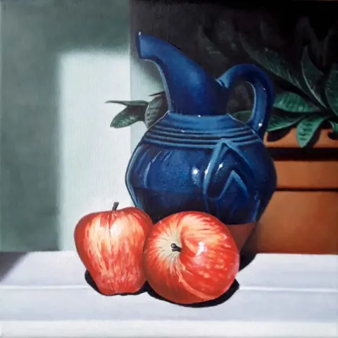 FETHİ ÇELİK — “İsimsiz”, 2019 "İsimsiz" eseri FETHİ ÇELİK tarafından 2019 yılında 25x25 cm ölçülerinde Tuval üzeri yağlı boya tekniği ile yapılmıştır.