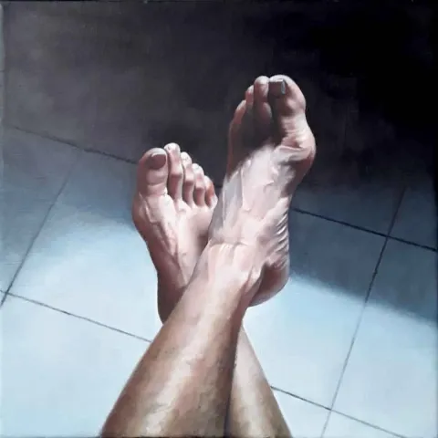 FETHİ ÇELİK — “İsimsiz”, 2019 "İsimsiz" eseri FETHİ ÇELİK tarafından 2019 yılında 25x25 cm ölçülerinde Tuval üzeri yağlı boya tekniği ile yapılmıştır.