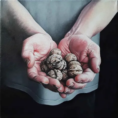 FETHİ ÇELİK — “İsimsiz”, 2019 "İsimsiz" eseri FETHİ ÇELİK tarafından 2019 yılında 25x25 cm ölçülerinde Tuval üzeri yağlı boya tekniği ile yapılmıştır.