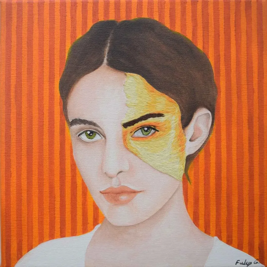 FULYA GENÇ — “İsimsiz”, 2019 "İsimsiz" eseri FULYA GENÇ tarafından 2019 yılında 25x25 cm ölçülerinde Tuval üzeri karışık teknik tekniği ile yapılmıştır.