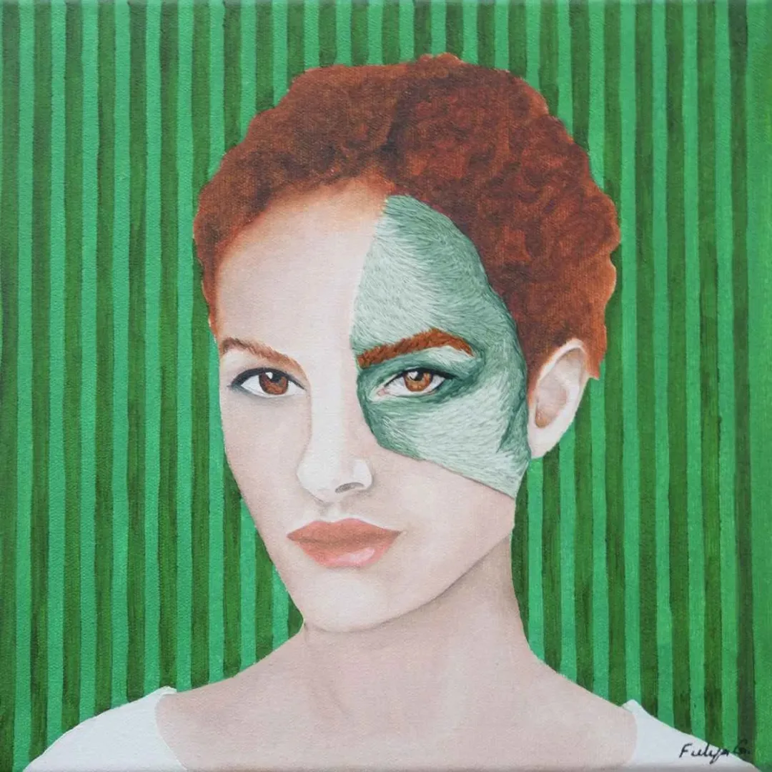 FULYA GENÇ — “İsimsiz”, 2019 "İsimsiz" eseri FULYA GENÇ tarafından 2019 yılında 25x25 cm ölçülerinde Tuval üzeri karışık teknik tekniği ile yapılmıştır.