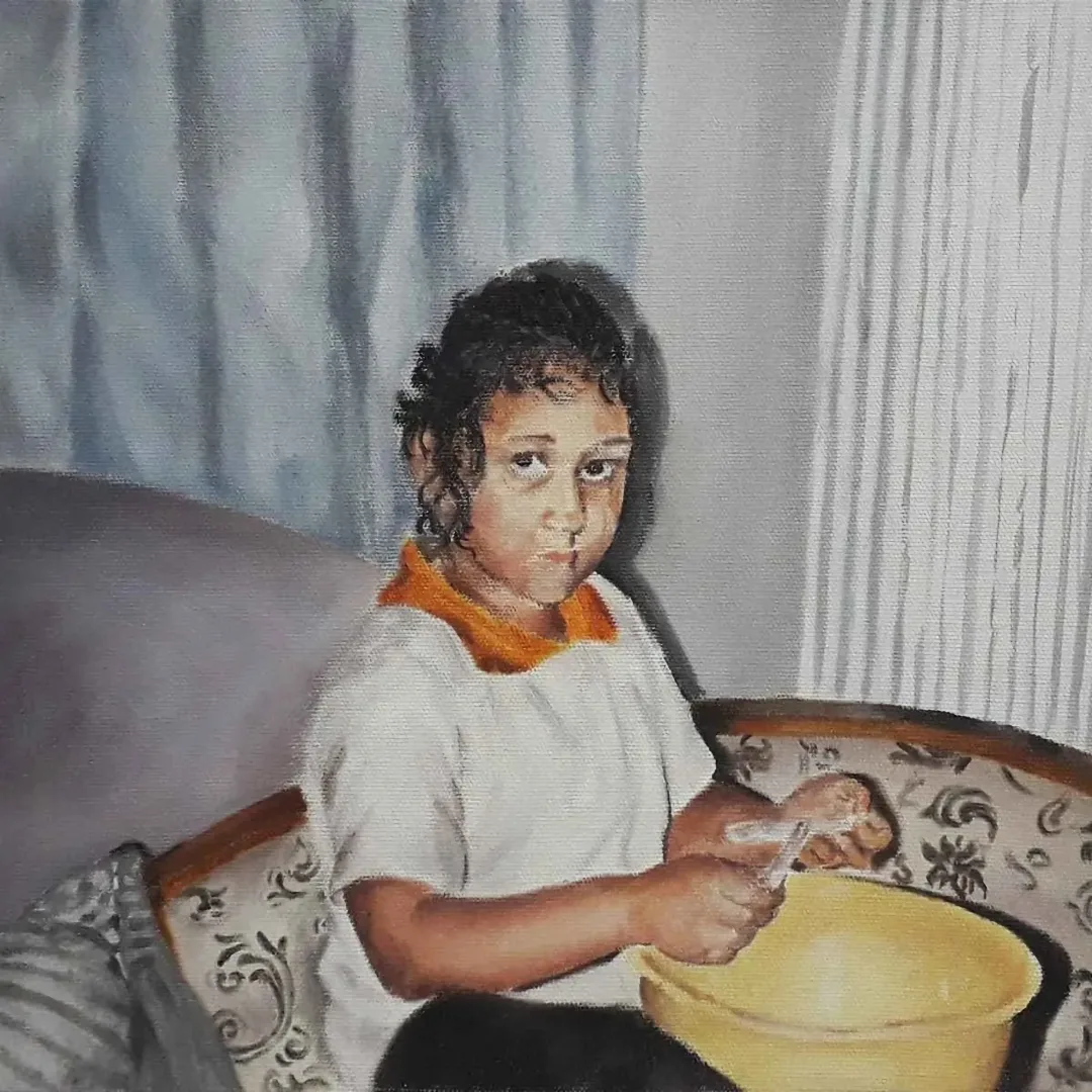 "İsimsiz" eseri GÖKSU YURTSEVEN tarafından 2019 yılında 25x25 cm ölçülerinde Tuval üzeri akrilik boya tekniği ile yapılmıştır.