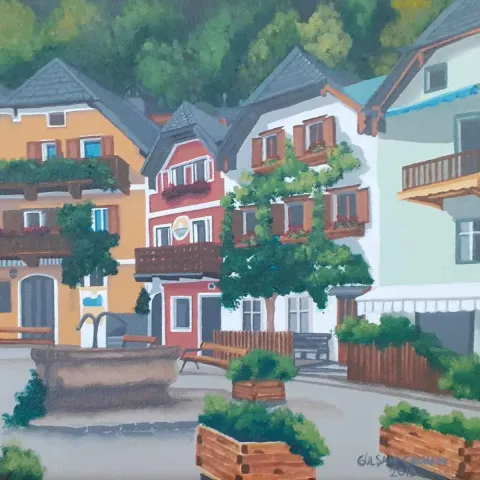 "İsimsiz" eseri GÜLŞAH ÇALHAN tarafından 2019 yılında 25x25 cm ölçülerinde Tuval üzeri yağlı boya tekniği ile yapılmıştır.