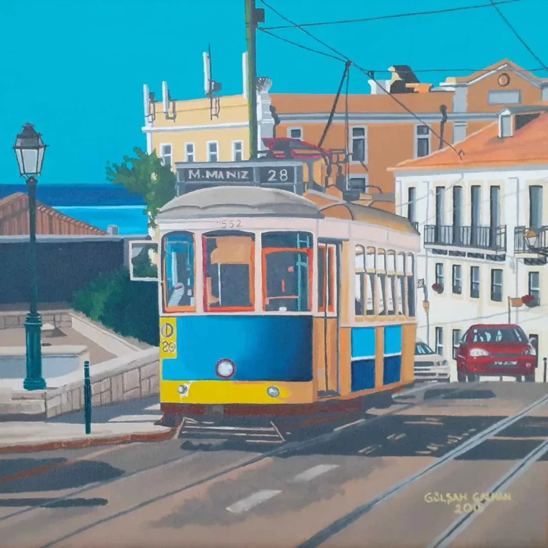 GÜLŞAH ÇALHAN — “İsimsiz”, 2019 "İsimsiz" eseri GÜLŞAH ÇALHAN tarafından 2019 yılında 25x25 cm ölçülerinde Tuval üzeri yağlı boya tekniği ile yapılmıştır.