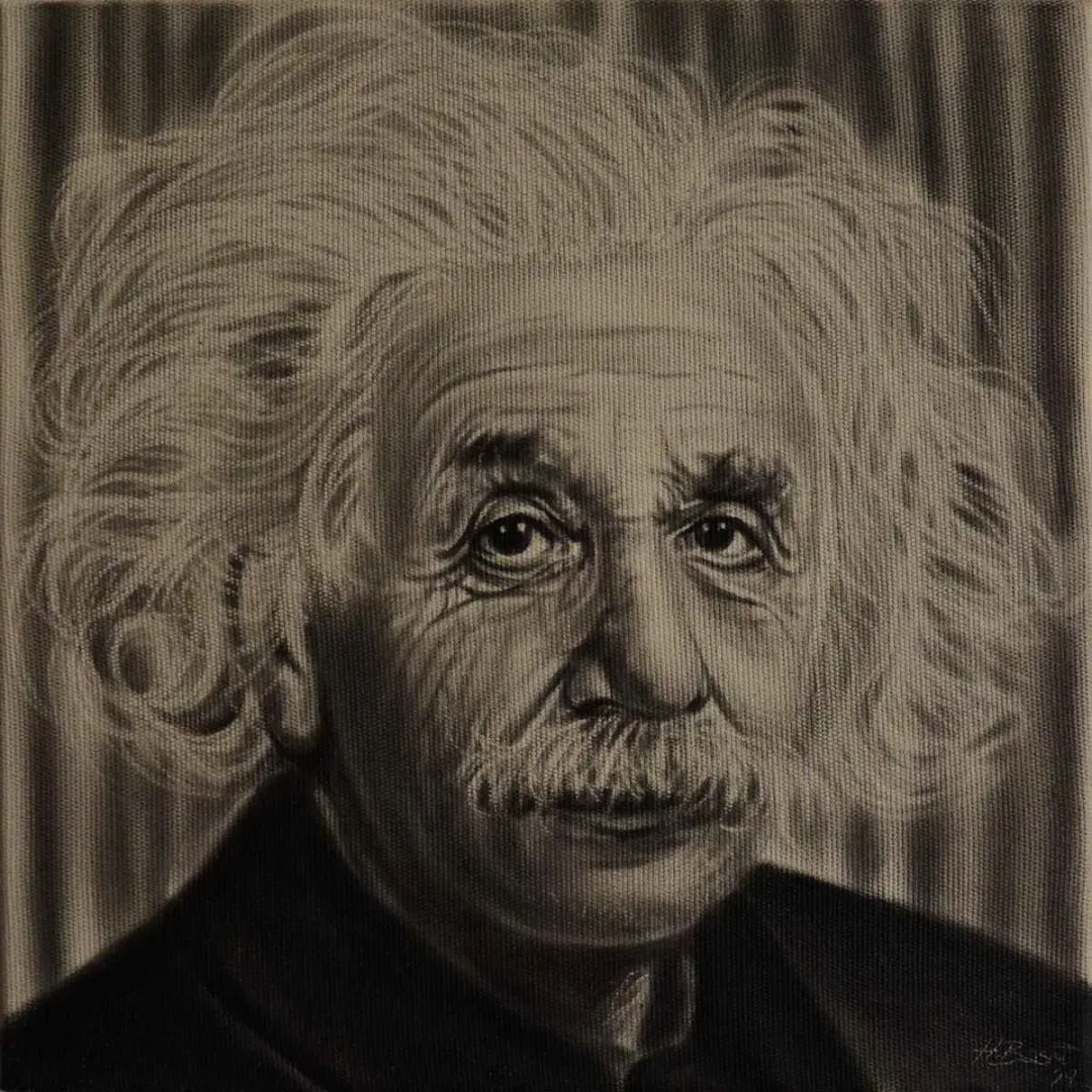 yakınlaştır "Albert Einstein" eseri HASAN BASRİ İNAN tarafından 2019 yılında 25x25 cm ölçülerinde Tuval üzeri yağlı boya tekniği ile yapılmıştır.