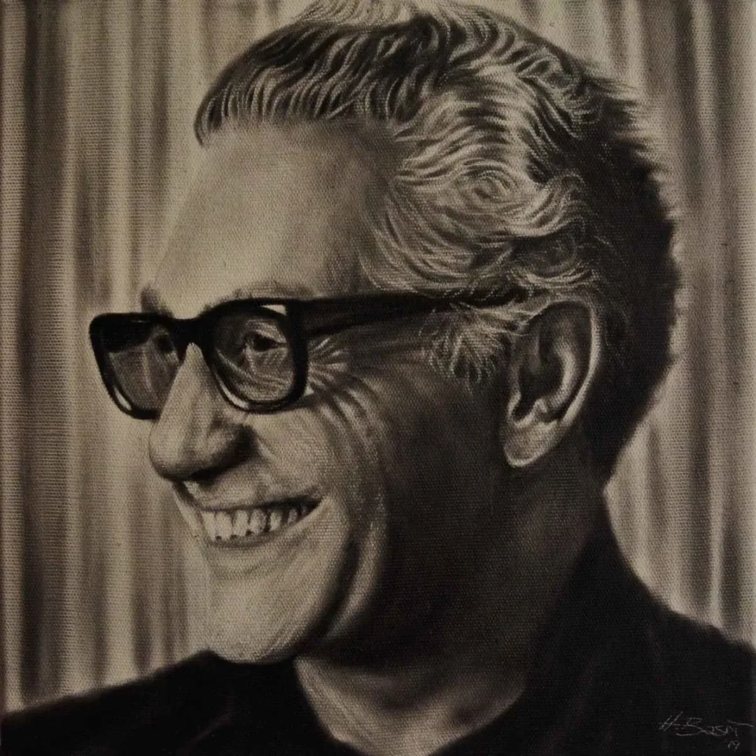 "Mehmet Ruhi Su" eseri HASAN BASRİ İNAN tarafından 2019 yılında 25x25 cm ölçülerinde Tuval üzeri yağlı boya tekniği ile yapılmıştır.