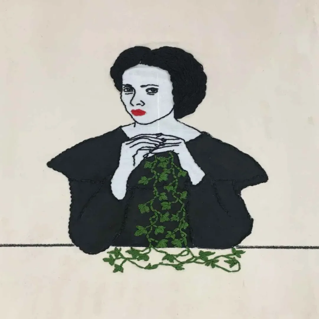 HATİCE DOĞAN — “İsimsiz”, 2019 "İsimsiz" eseri HATİCE DOĞAN tarafından 2019 yılında 25x25 cm ölçülerinde Tuval üzeri karışık teknik tekniği ile yapılmıştır.