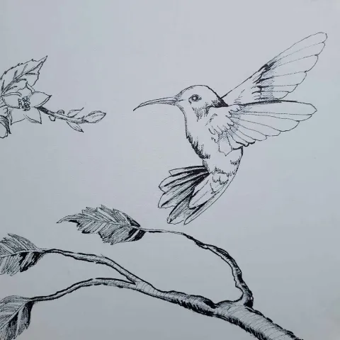 "İsimsiz" eseri HÜSEYİN RÜSTEMOĞLU tarafından 2019 yılında 25x25 cm ölçülerinde Tuval üzeri akrilik boya tekniği ile yapılmıştır.