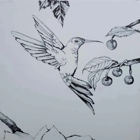 "İsimsiz" eseri HÜSEYİN RÜSTEMOĞLU tarafından 2019 yılında 25x25 cm ölçülerinde Tuval üzeri akrilik boya tekniği ile yapılmıştır.