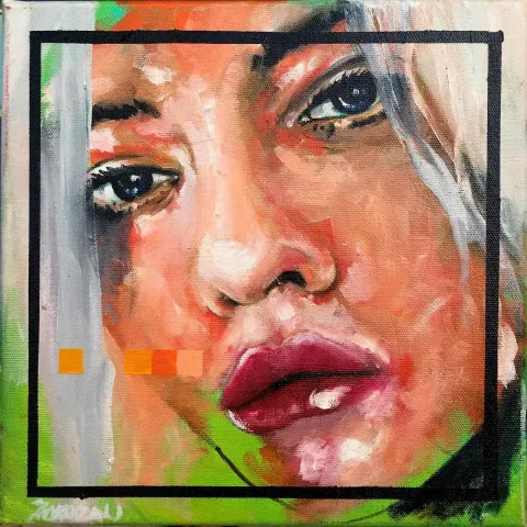 İBRAHİM TOKASLAN — “İsimsiz”, 2019 "İsimsiz" eseri İBRAHİM TOKASLAN tarafından 2019 yılında 25x25 cm ölçülerinde Tuval üzeri yağlı boya tekniği ile yapılmıştır.
