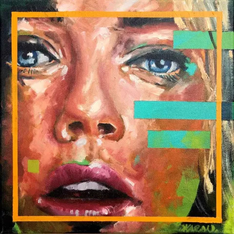 İBRAHİM TOKASLAN — “İsimsiz”, 2019 "İsimsiz" eseri İBRAHİM TOKASLAN tarafından 2019 yılında 25x25 cm ölçülerinde Tuval üzeri yağlı boya tekniği ile yapılmıştır.
