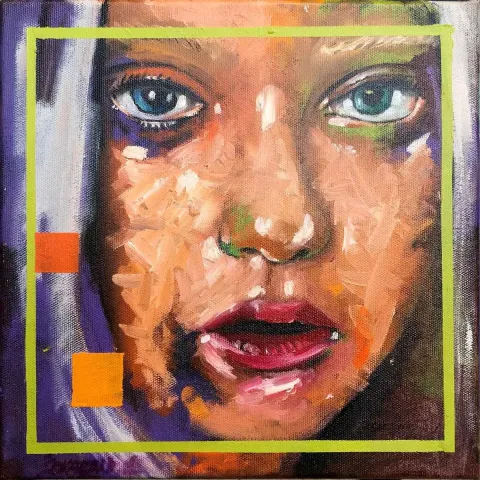 İBRAHİM TOKASLAN — “İsimsiz”, 2019 "İsimsiz" eseri İBRAHİM TOKASLAN tarafından 2019 yılında 25x25 cm ölçülerinde Tuval üzeri yağlı boya tekniği ile yapılmıştır.