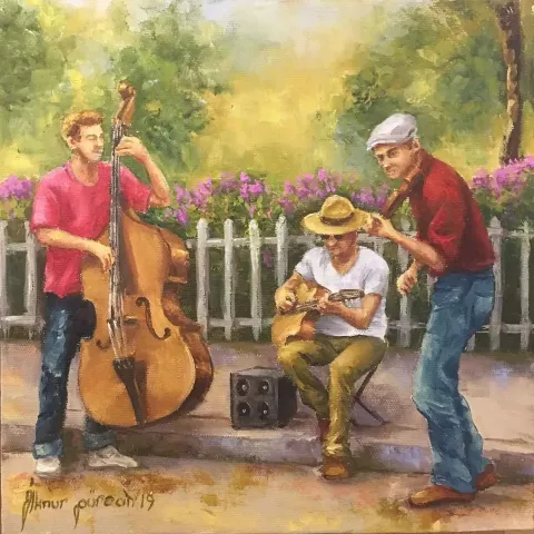 İLKNUR GÜRCAN — “Untitled”, 2019 "İsimsiz" eseri İLKNUR GÜRCAN tarafından 2019 yılında 25x25 cm ölçülerinde Tuval üzeri yağlı boya tekniği ile yapılmıştır.