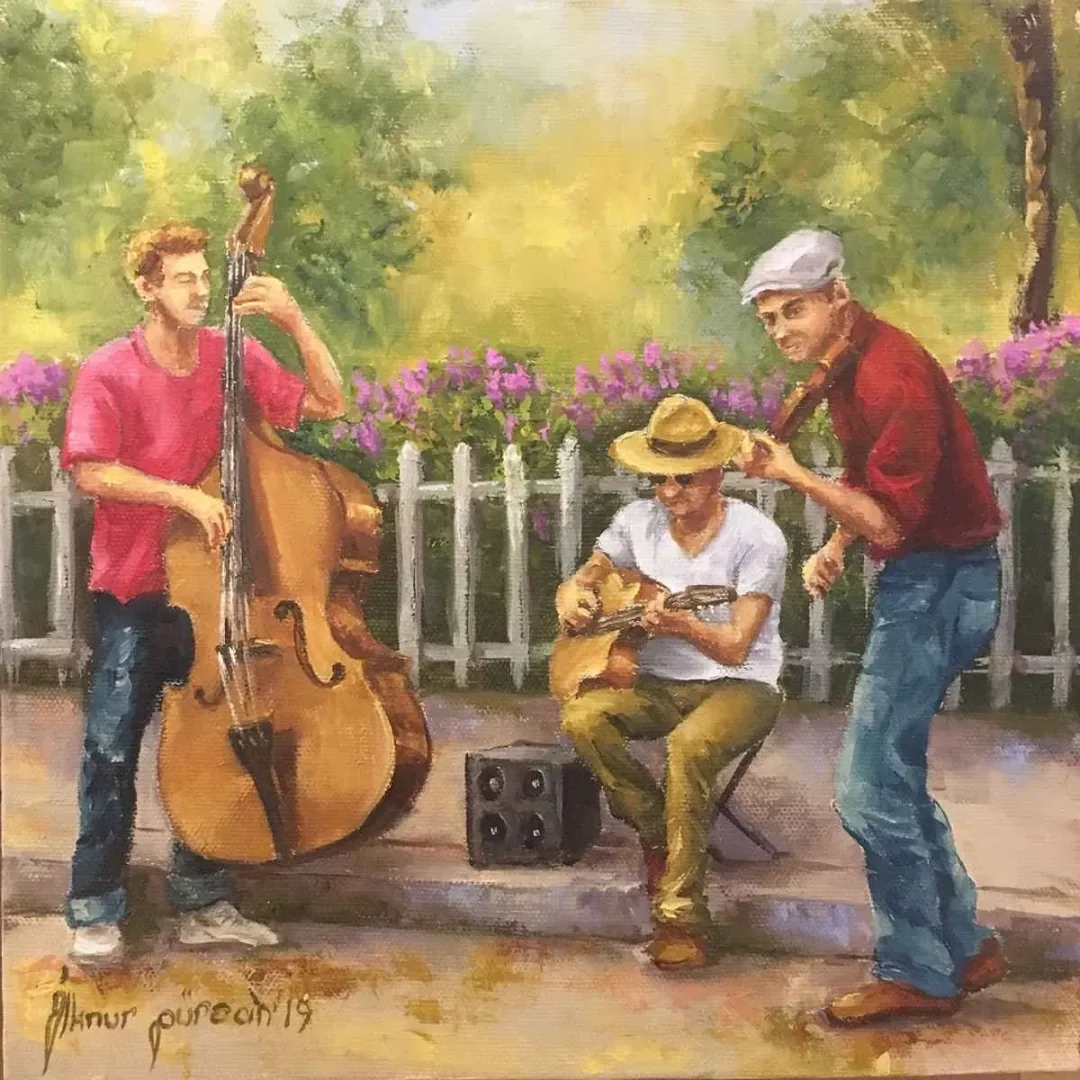 İLKNUR GÜRCAN — “İsimsiz”, 2019 "İsimsiz" eseri İLKNUR GÜRCAN tarafından 2019 yılında 25x25 cm ölçülerinde Tuval üzeri yağlı boya tekniği ile yapılmıştır.