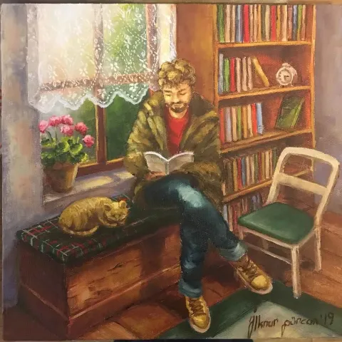 "İsimsiz" eseri İLKNUR GÜRCAN tarafından 2019 yılında 25x25 cm ölçülerinde Tuval üzeri yağlı boya tekniği ile yapılmıştır.