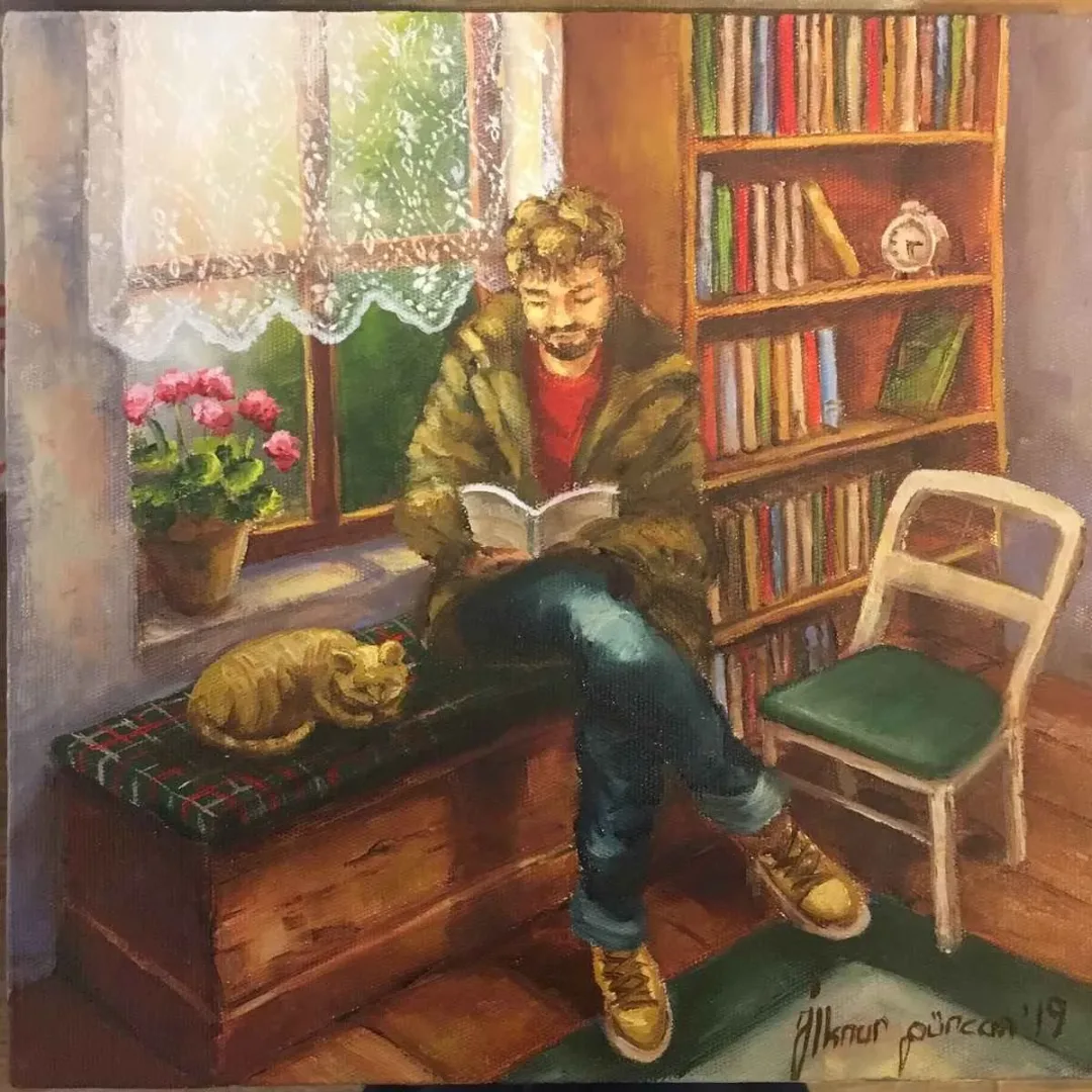 İLKNUR GÜRCAN — “İsimsiz”, 2019 "İsimsiz" eseri İLKNUR GÜRCAN tarafından 2019 yılında 25x25 cm ölçülerinde Tuval üzeri yağlı boya tekniği ile yapılmıştır.