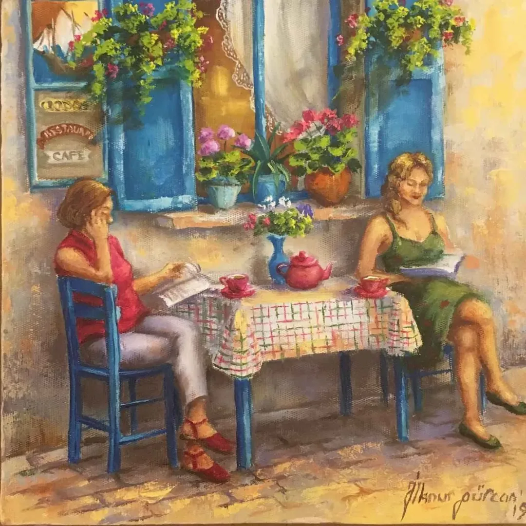 İLKNUR GÜRCAN — “İsimsiz”, 2019 "İsimsiz" eseri İLKNUR GÜRCAN tarafından 2019 yılında 25x25 cm ölçülerinde Tuval üzeri yağlı boya tekniği ile yapılmıştır.