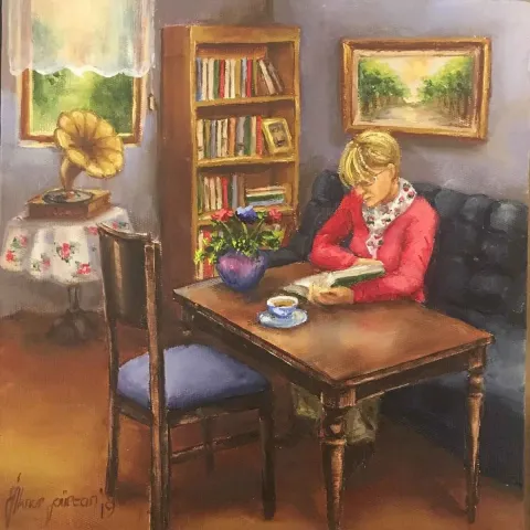 "İsimsiz" eseri İLKNUR GÜRCAN tarafından 2019 yılında 25x25 cm ölçülerinde Tuval üzeri yağlı boya tekniği ile yapılmıştır.