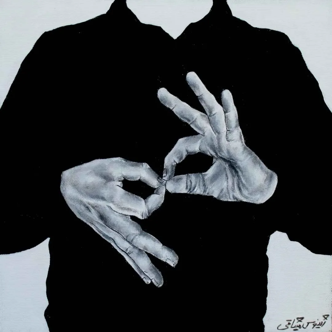 JİNOOS MİSAGHİ — “İsimsiz”, 2019 "İsimsiz" eseri JİNOOS MİSAGHİ tarafından 2019 yılında 25x25 cm ölçülerinde Tuval üzeri akrilik boya tekniği ile yapılmıştır.