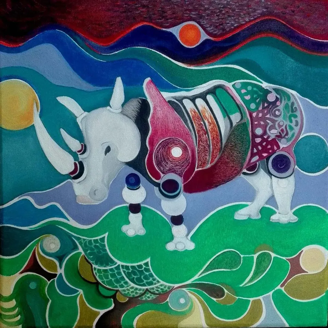 MASSİMO RUOCCO — “İsimsiz”, 2019 "İsimsiz" eseri MASSİMO RUOCCO tarafından 2019 yılında 25x25 cm ölçülerinde Tuval üzeri yağlı boya tekniği ile yapılmıştır.
