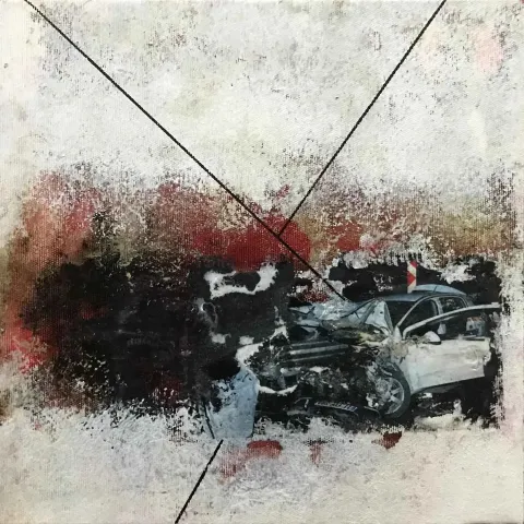"İsimsiz" eseri MEHMET ALİ BÜYÜKPARMAKSIZ tarafından 2019 yılında 25x25 cm ölçülerinde Tuval üzeri karışık teknik tekniği ile yapılmıştır.