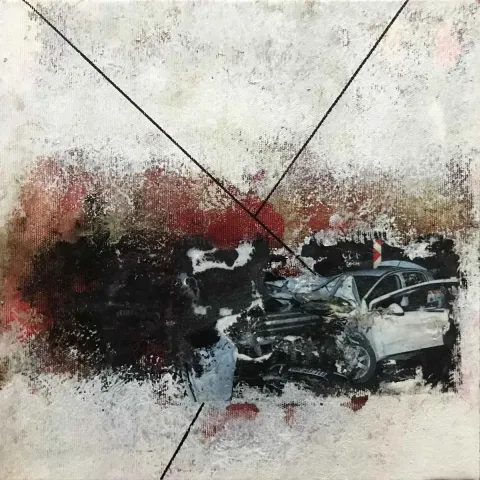 "İsimsiz" eseri MEHMET ALİ BÜYÜKPARMAKSIZ tarafından 2019 yılında 25x25 cm ölçülerinde Tuval üzeri karışık teknik tekniği ile yapılmıştır.