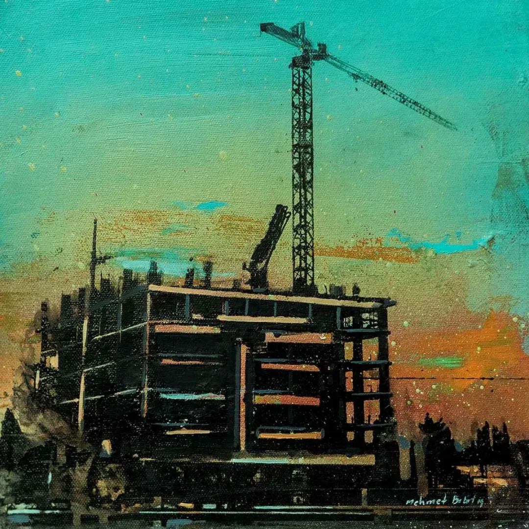 MEHMET BABAT — “İsimsiz”, 2019 "İsimsiz" eseri MEHMET BABAT tarafından 2019 yılında 25x25 cm ölçülerinde Tuval üzeri karışık teknik tekniği ile yapılmıştır.