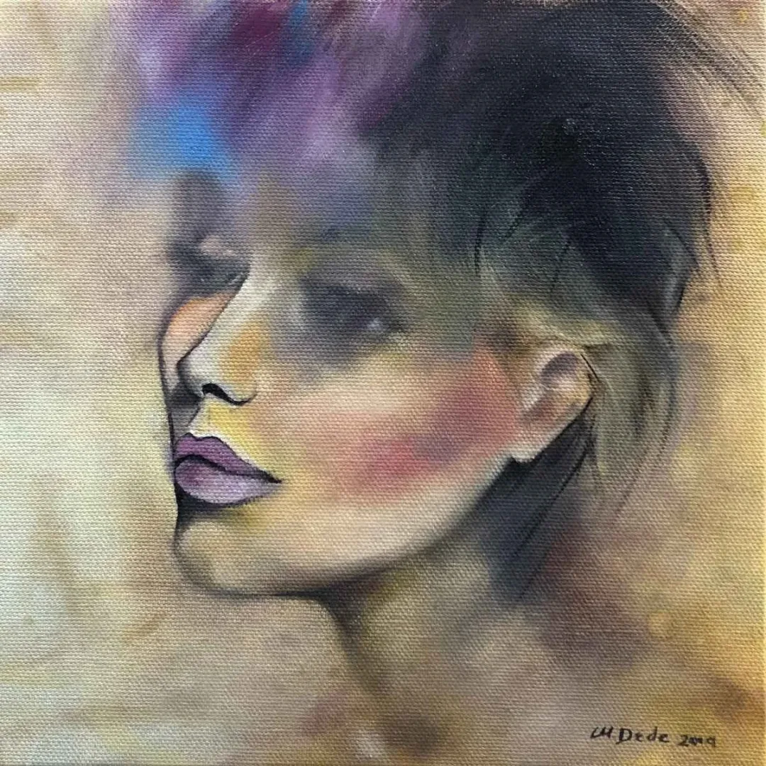 MEHMET DEDE — “İsimsiz”, 2019 "İsimsiz" eseri MEHMET DEDE tarafından 2019 yılında 25x25 cm ölçülerinde Tuval üzeri yağlı boya tekniği ile yapılmıştır.