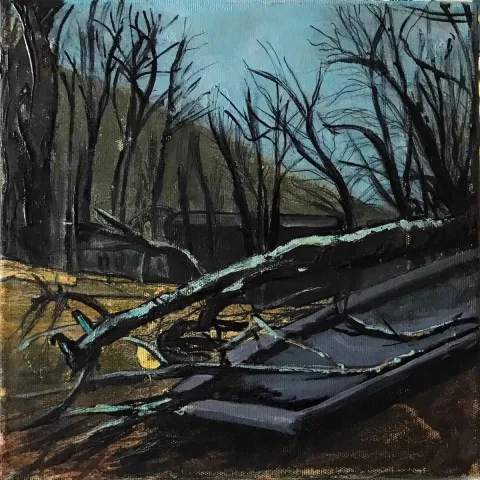 MELİHAT TÜZÜN — “İsimsiz”, 2019 "İsimsiz" eseri MELİHAT TÜZÜN tarafından 2019 yılında 25x25 cm ölçülerinde Tuval üzeri akrilik boya tekniği ile yapılmıştır.