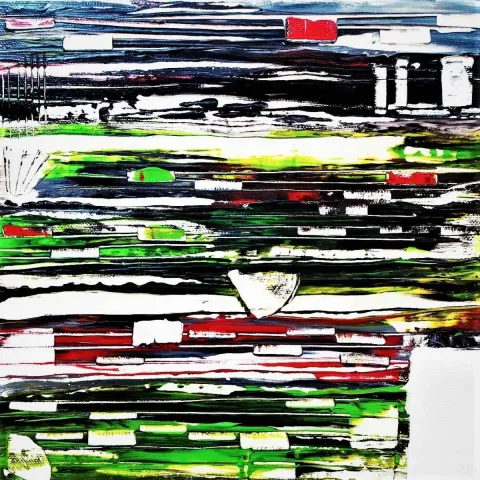 MELİKE UÇKU — “İsimsiz”, 2019 "İsimsiz" eseri MELİKE UÇKU tarafından 2019 yılında 25x25 cm ölçülerinde Tuval üzeri yağlı boya tekniği ile yapılmıştır.