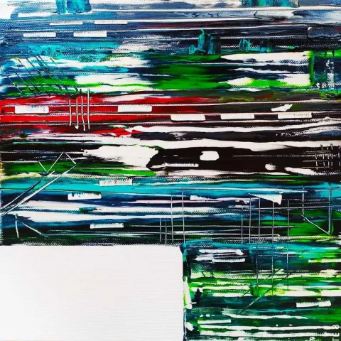 MELİKE UÇKU — “İsimsiz”, 2019 "İsimsiz" eseri MELİKE UÇKU tarafından 2019 yılında 25x25 cm ölçülerinde Tuval üzeri yağlı boya tekniği ile yapılmıştır.