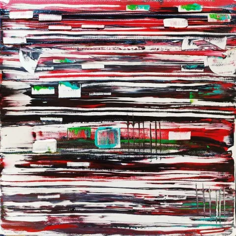 MELİKE UÇKU — “İsimsiz”, 2019 "İsimsiz" eseri MELİKE UÇKU tarafından 2019 yılında 25x25 cm ölçülerinde Tuval üzeri yağlı boya tekniği ile yapılmıştır.